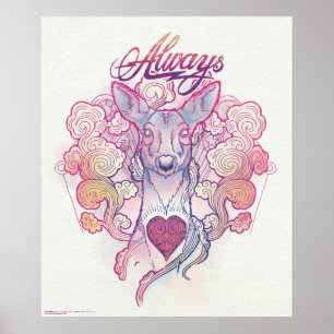 Poster Harry Potter Spell   "Toujours" Doe Patronus