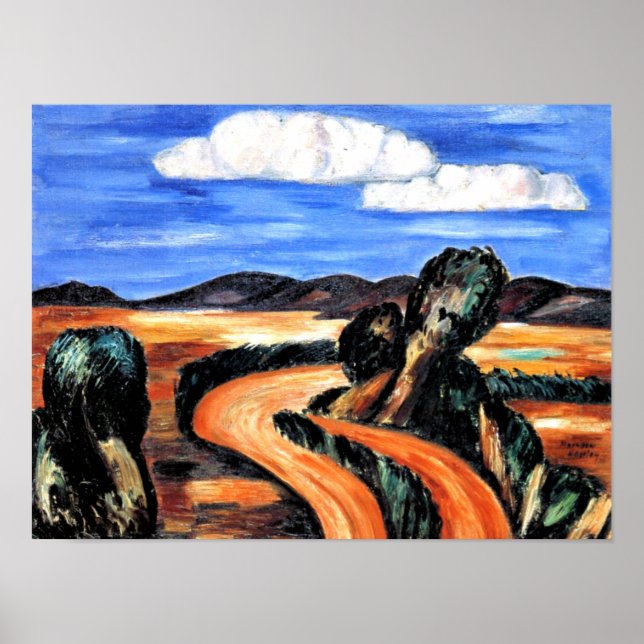 Poster Hartley - Paysage, Nouveau-Mexique (Devant)