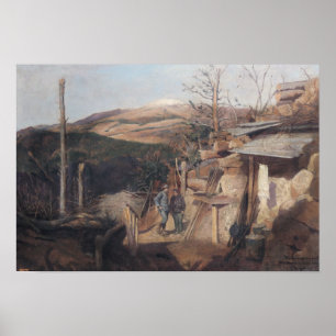 Poster Hartmanswillerkopf, Vue de Roche-Sermet, 1915
