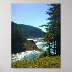 Poster Hart's Cove, côte de l'Oregon