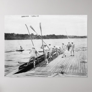 Poster Harvard University Rowing Crew Team Photograph