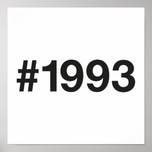 Poster Hashtag 32 Anniversaire 1993