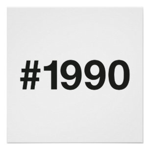 Poster Hashtag 35 Anniversaire 1990