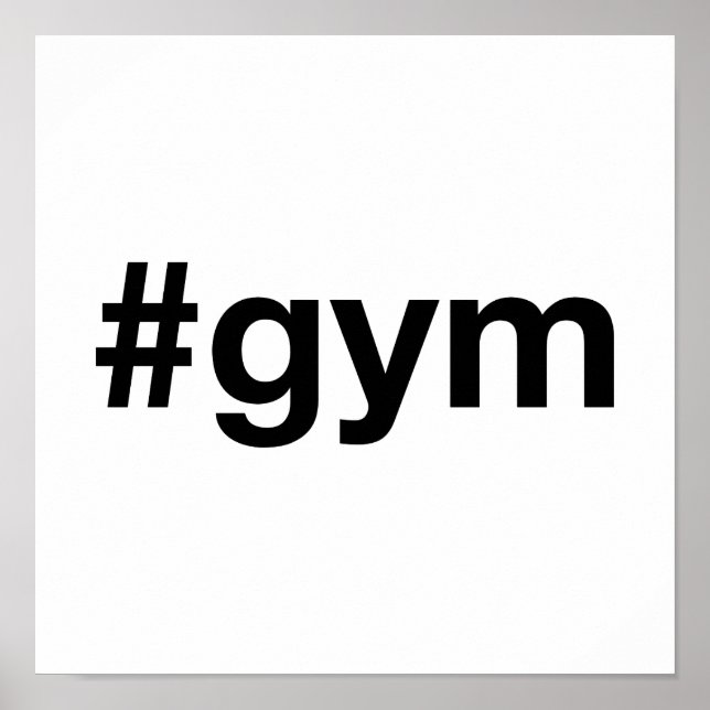 Poster Hashtag GYM (Devant)
