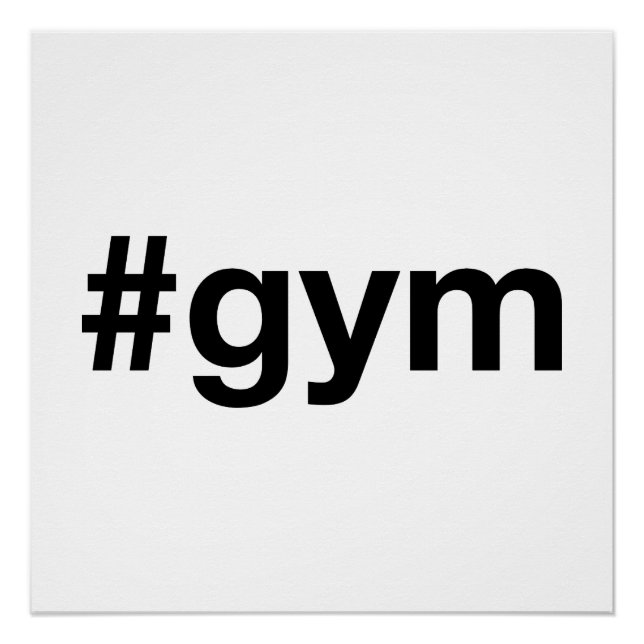 Poster Hashtag GYM (Devant)