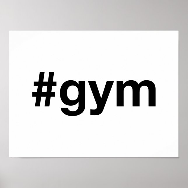 Poster Hashtag GYM (Devant)