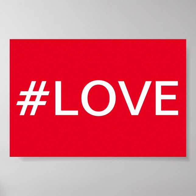Poster Hashtag Love (Devant)