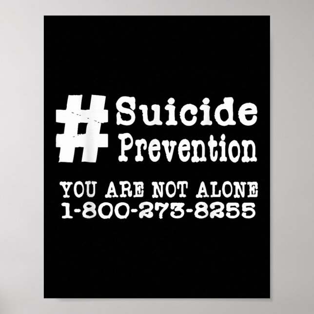 Poster Hashtag sur la prévention du suicide _ Santé menta (Devant)