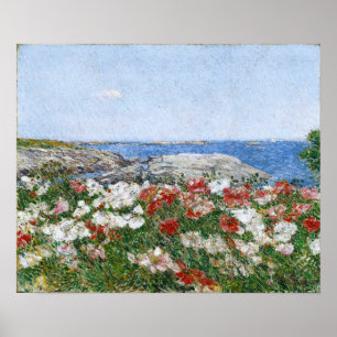 Poster Hassam - Coquelicots sur les îles Shoals 1890