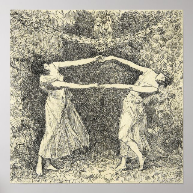 Poster Hassam - Danse de Laurel (Devant)