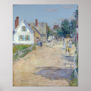 Poster Hassam - East Gloucester Fin De La Ligne Trolley .