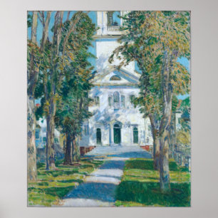 Poster Hassam - Église À Gloucester 1918