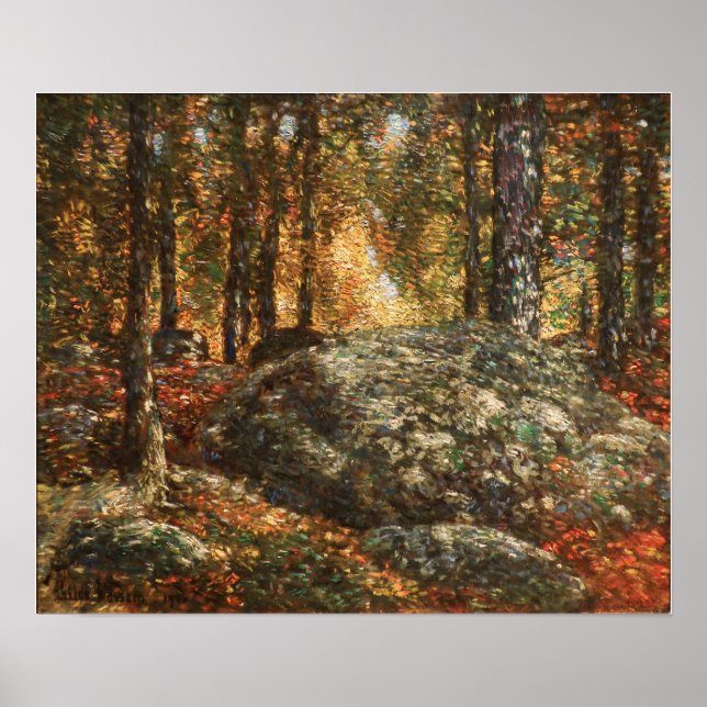 Poster Hassam - La boîte à bijoux Old Lyme 1906 (Devant)