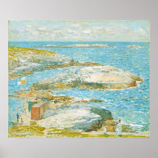 Poster Hassam - Piscine de bain Appledore (Devant)