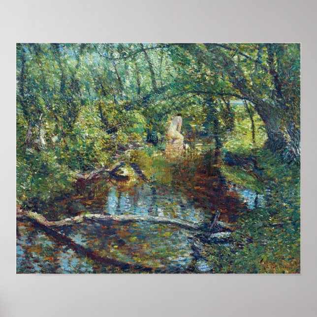 Poster Hassam - Sunlight Brook 1908 (Devant)