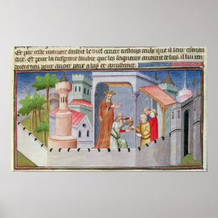 Poster Hassan i Sabbah menant les initiations