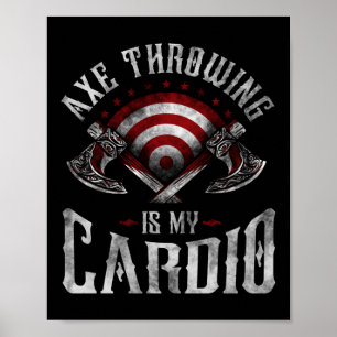 Poster Hatchet Ax Jeter Est Mon Cardio