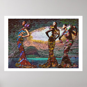 Poster Hatères debout - Puissance Afrocentrique