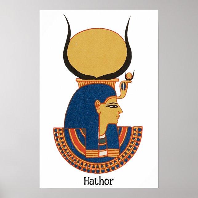 Poster Hathor Ancienne déesse égyptienne (Devant)
