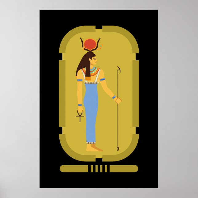 Poster Hathor déesse égyptienne ancienne (Devant)