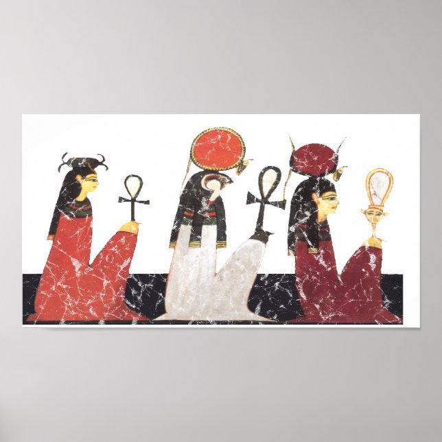Poster Hathor, Ra et Selkis (Devant)