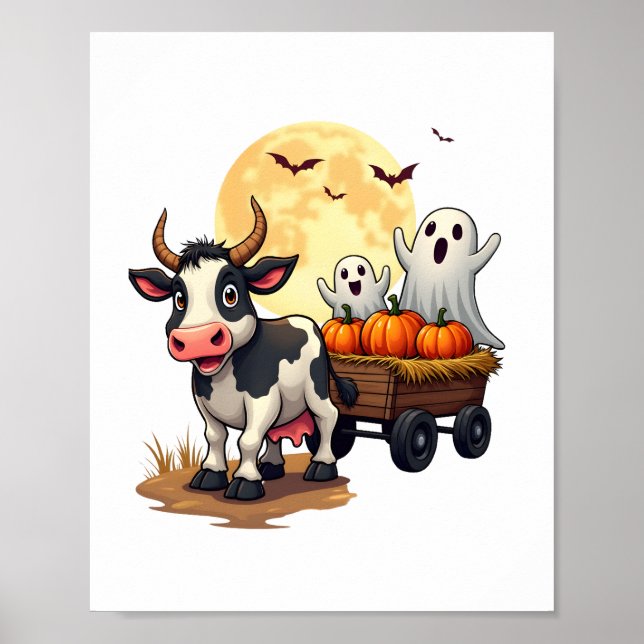 Poster Haunted Hayride Cow (Devant)