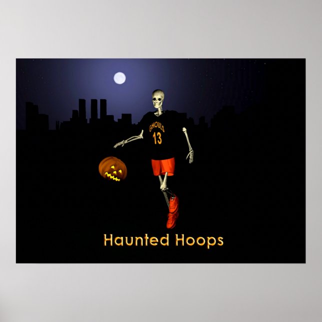 Poster Haunted Hoops (Devant)