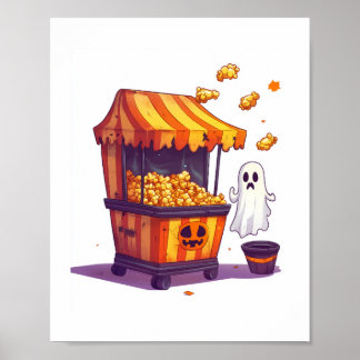 Poster Haunted Popcorn Stand