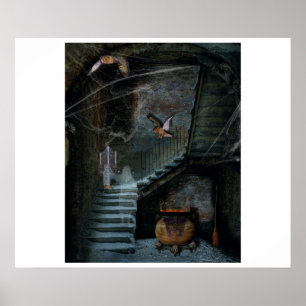 Poster haunted staircase