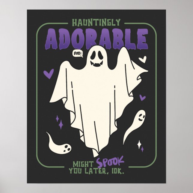 Poster Hauntingly adorable Funny Halloween les paroles de (Devant)