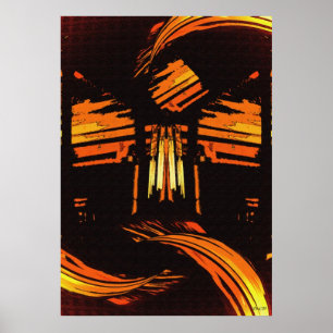 Poster Hausse au-dessus de l'art numérique