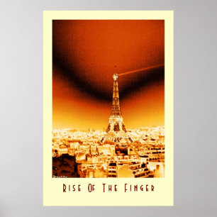 Poster Hausse du doigt