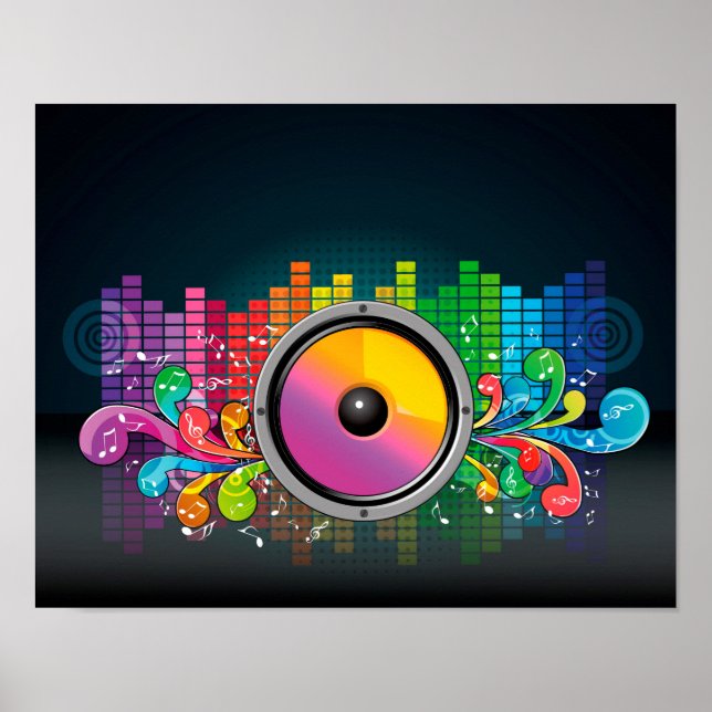 Poster Haut-parleur (Devant)