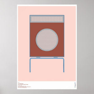 Poster Haut-parleur Braun L2 - Dieter Rams