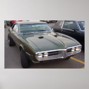Poster Haut-parleur Pontiac Firebird 1968