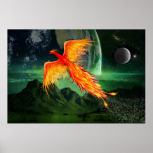 Poster Haut Phoenix volant