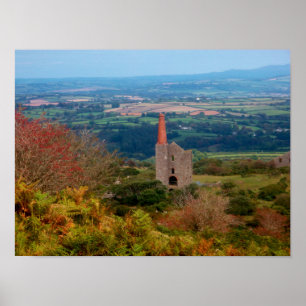 Poster Haut sur les Maures Bodmin Moor Cornwall Angleterr