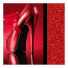 Haut talon rouge avec fond