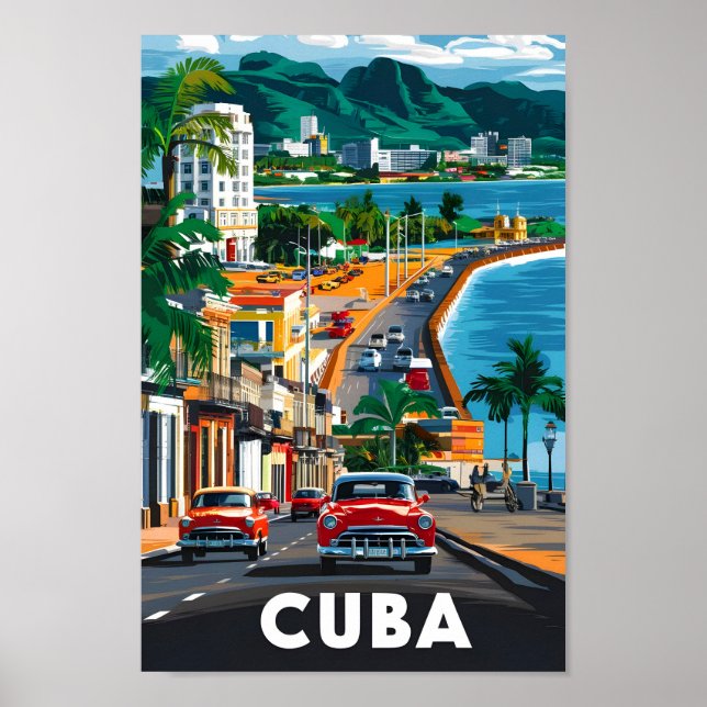 Poster Havana Cuba Famous Travel Place (Devant)