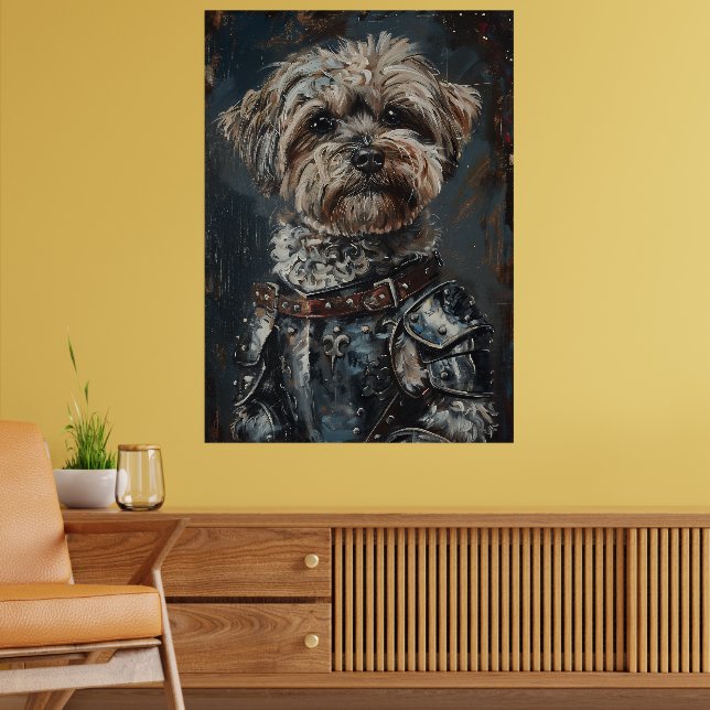 Poster Havanese Dog In Armor (Salon 2)