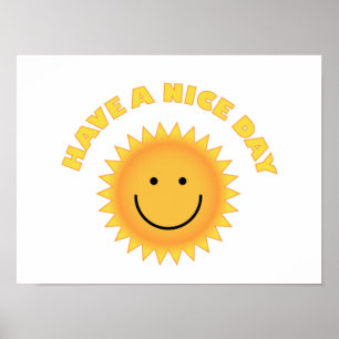 Poster Have A Nice Day - Smiling Sun 