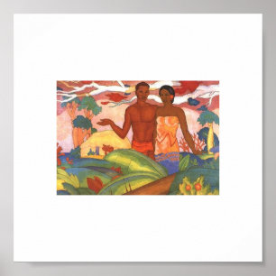 Poster 'Hawaiian Boy and Girl', par Arman Manookian