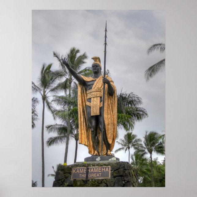 POSTER HAWAIIAN KING KAMEHAMEHA (Devant)