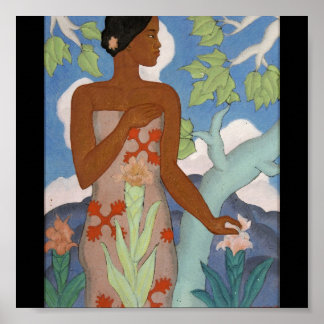 Poster Hawaiian Woman, par Arman Manookian c. 1929