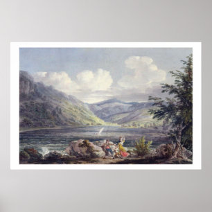 Poster Haweswater, Westmoreland, c.1795 (avec copie graph