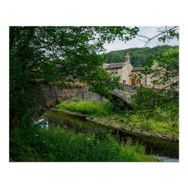 Poster Hawksclough Bridge, Mytholmroyd (Devant)