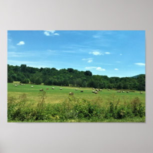 Poster Hay Bales, Wytheville, Virginia