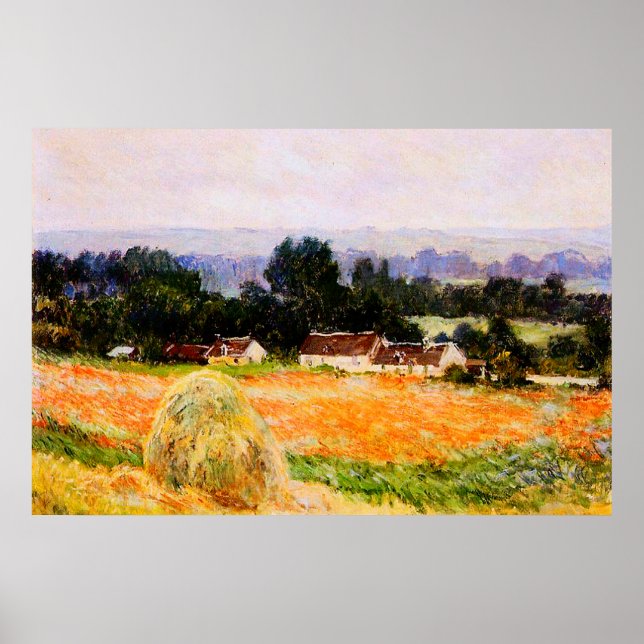 Poster Haystack à Giverny, 1886 (Devant)