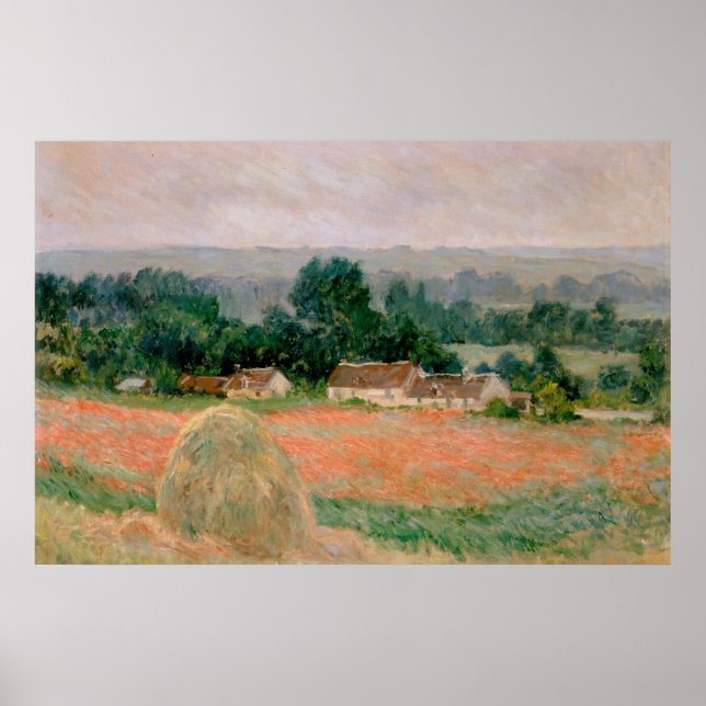 Poster Haystack à Giverny - Claude Monet - 1886 (Devant)