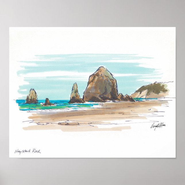 Poster Haystack Rock (Devant)